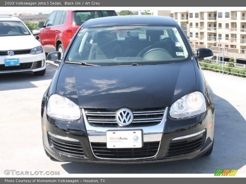 Black Uni / Art Grey 2009 Volkswagen Jetta S Sedan
