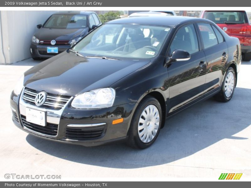 Black Uni / Art Grey 2009 Volkswagen Jetta S Sedan