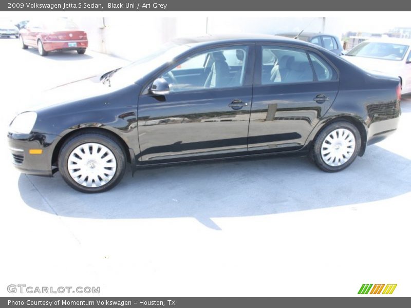 Black Uni / Art Grey 2009 Volkswagen Jetta S Sedan