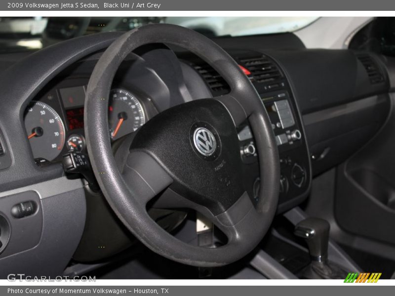 Black Uni / Art Grey 2009 Volkswagen Jetta S Sedan