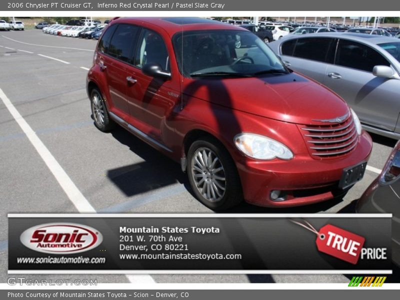Inferno Red Crystal Pearl / Pastel Slate Gray 2006 Chrysler PT Cruiser GT
