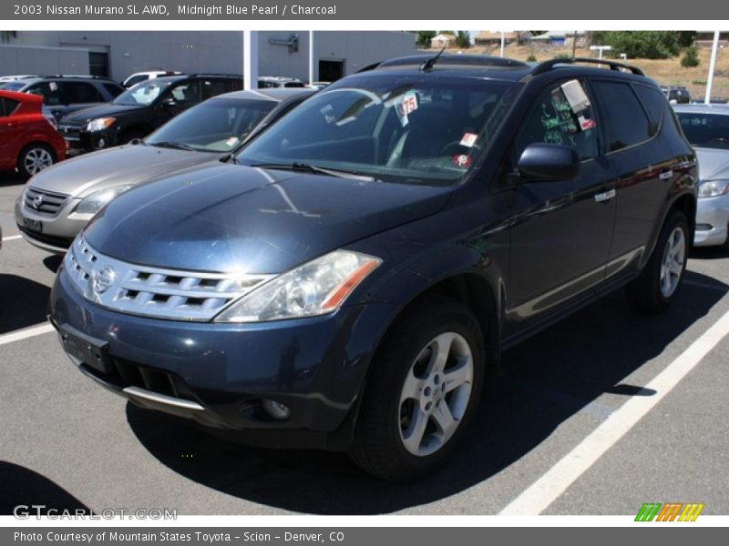 Midnight Blue Pearl / Charcoal 2003 Nissan Murano SL AWD