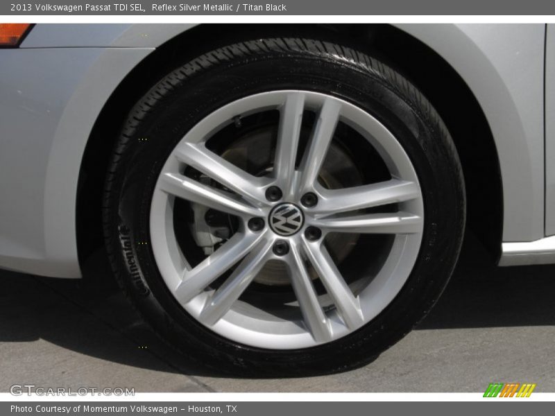 Reflex Silver Metallic / Titan Black 2013 Volkswagen Passat TDI SEL
