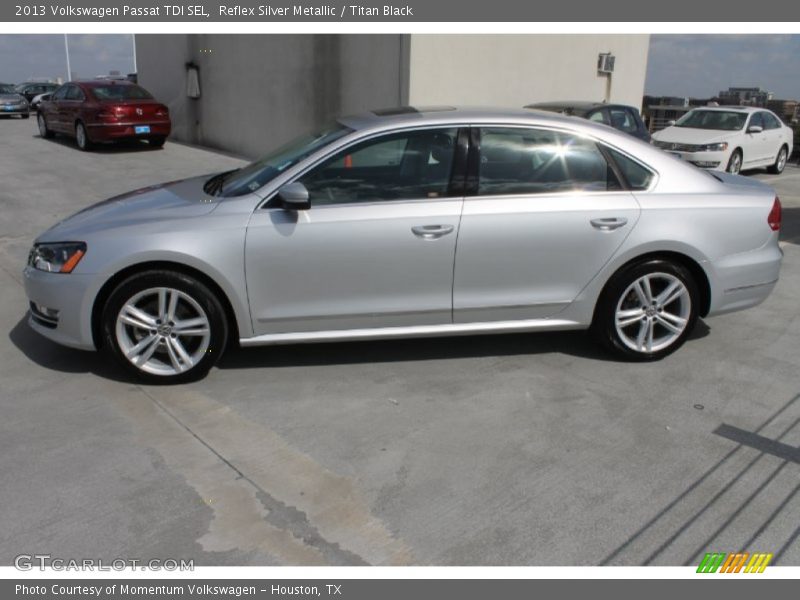 Reflex Silver Metallic / Titan Black 2013 Volkswagen Passat TDI SEL