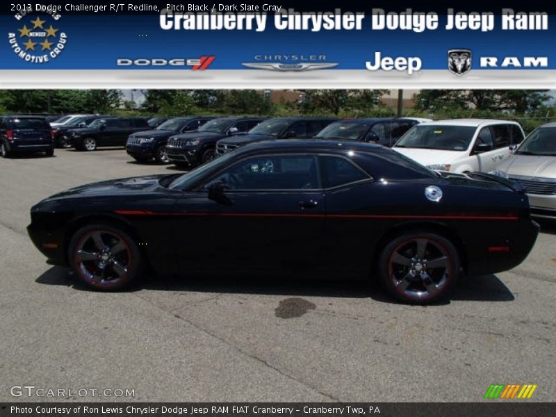 Pitch Black / Dark Slate Gray 2013 Dodge Challenger R/T Redline