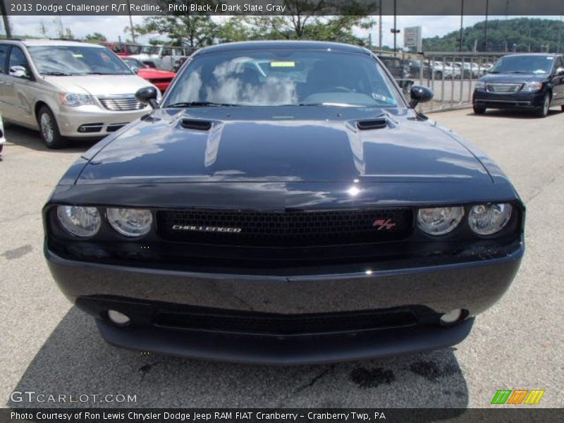 Pitch Black / Dark Slate Gray 2013 Dodge Challenger R/T Redline