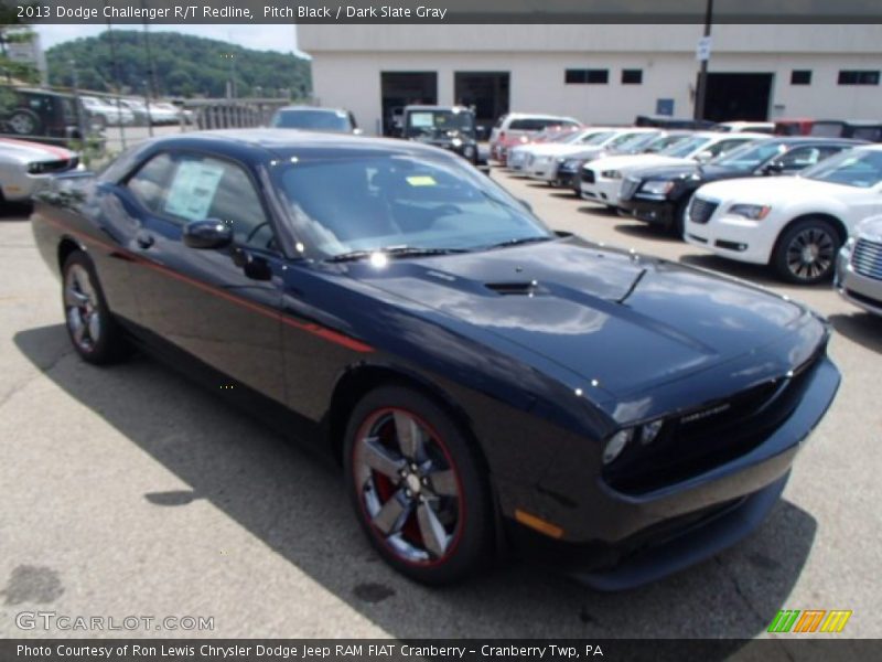 Pitch Black / Dark Slate Gray 2013 Dodge Challenger R/T Redline