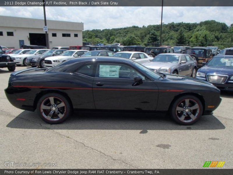 Pitch Black / Dark Slate Gray 2013 Dodge Challenger R/T Redline