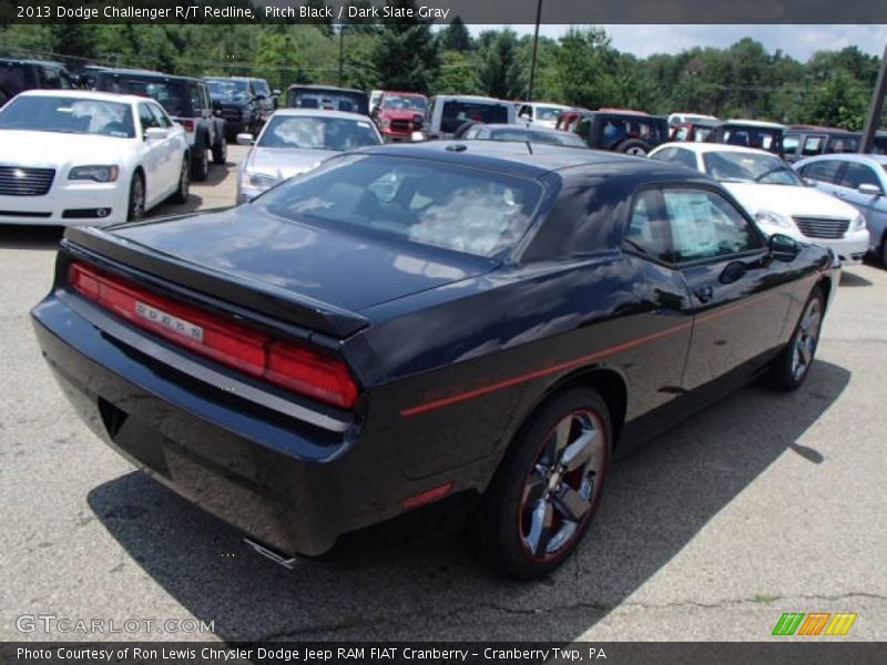 Pitch Black / Dark Slate Gray 2013 Dodge Challenger R/T Redline