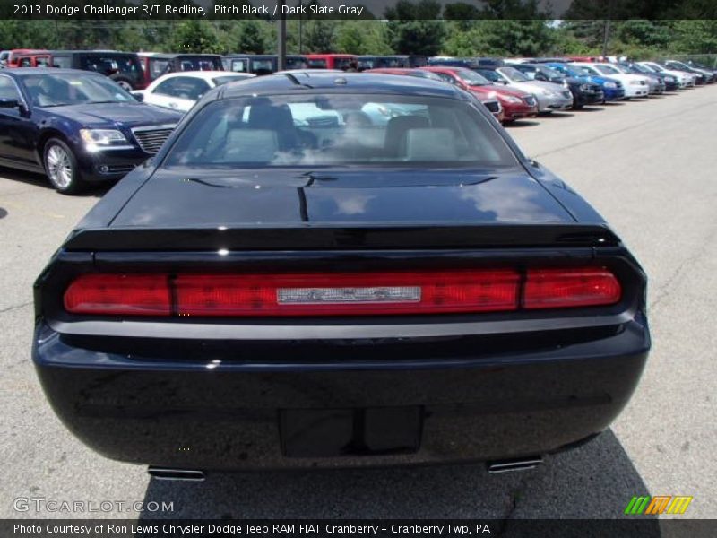 Pitch Black / Dark Slate Gray 2013 Dodge Challenger R/T Redline