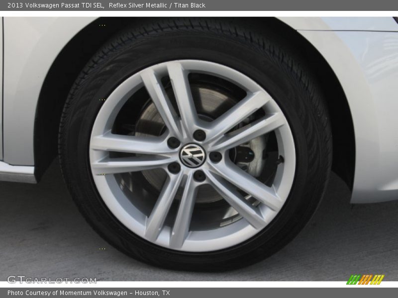 Reflex Silver Metallic / Titan Black 2013 Volkswagen Passat TDI SEL