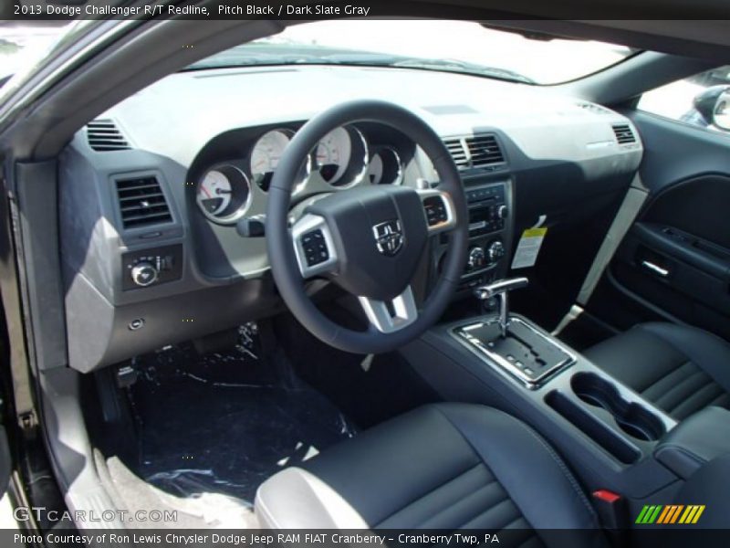 Pitch Black / Dark Slate Gray 2013 Dodge Challenger R/T Redline