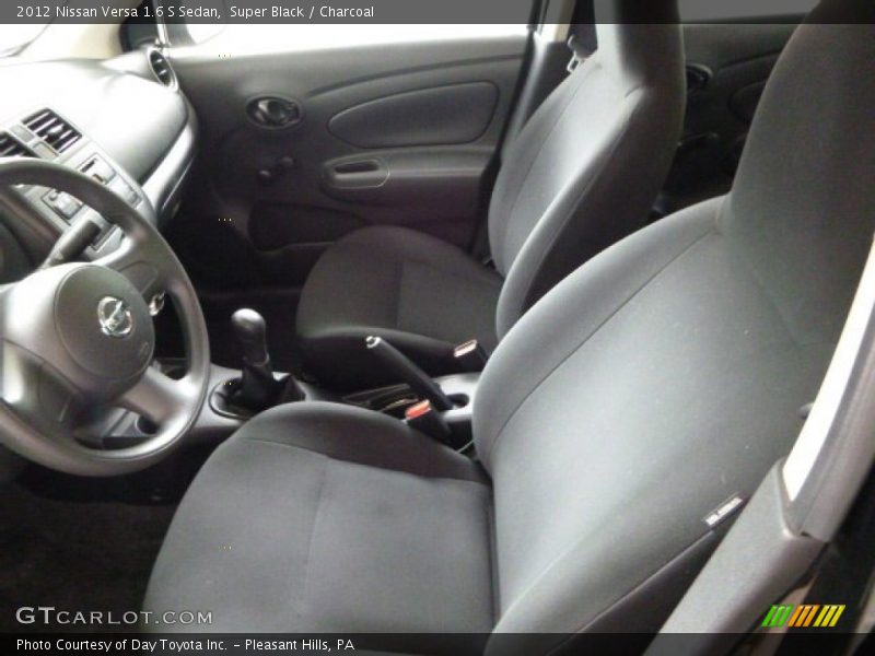 Super Black / Charcoal 2012 Nissan Versa 1.6 S Sedan