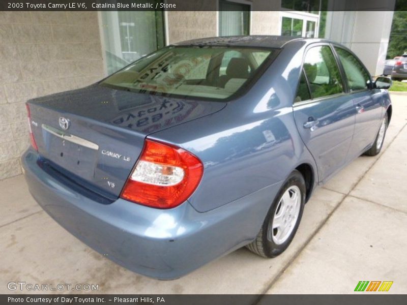 Catalina Blue Metallic / Stone 2003 Toyota Camry LE V6