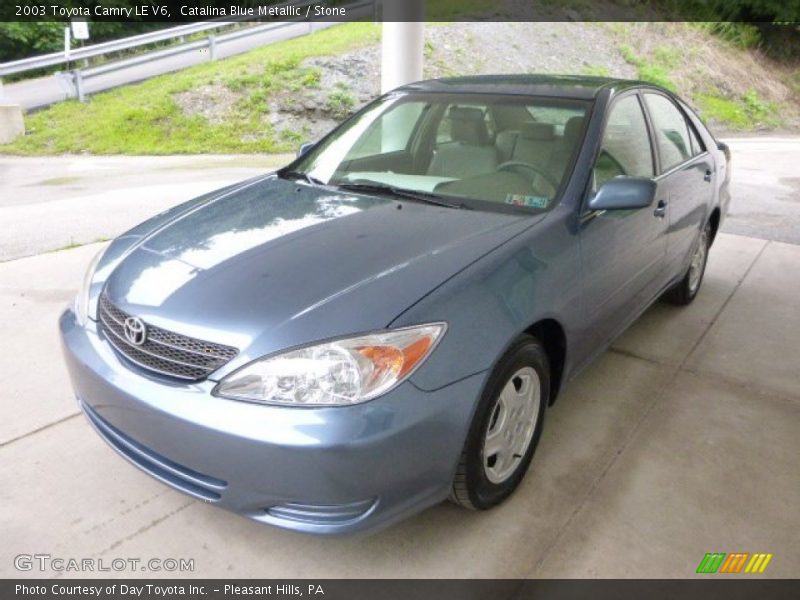 Catalina Blue Metallic / Stone 2003 Toyota Camry LE V6
