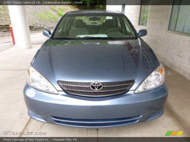 Catalina Blue Metallic / Stone 2003 Toyota Camry LE V6