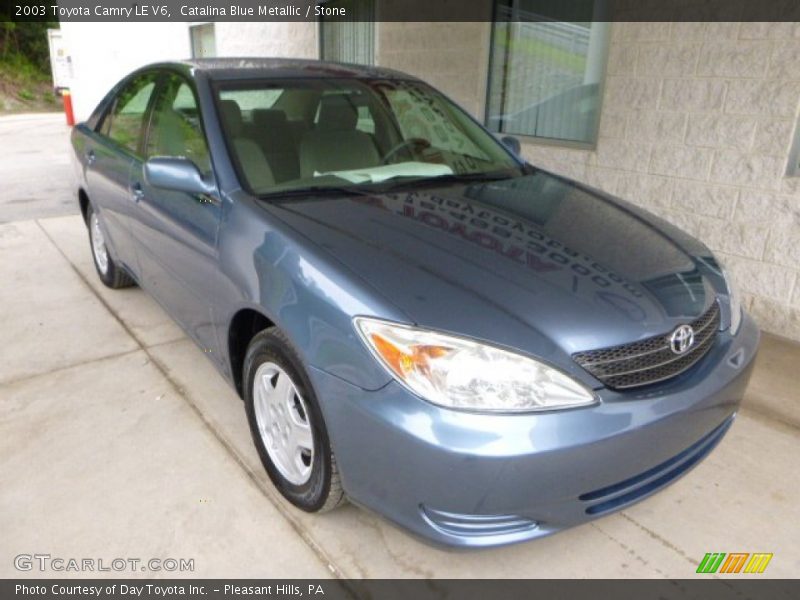 Catalina Blue Metallic / Stone 2003 Toyota Camry LE V6