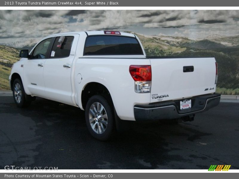 Super White / Black 2013 Toyota Tundra Platinum CrewMax 4x4