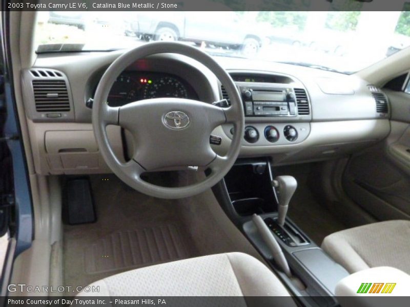 Catalina Blue Metallic / Stone 2003 Toyota Camry LE V6