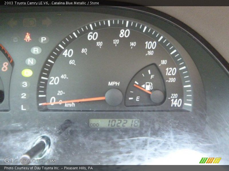 Catalina Blue Metallic / Stone 2003 Toyota Camry LE V6