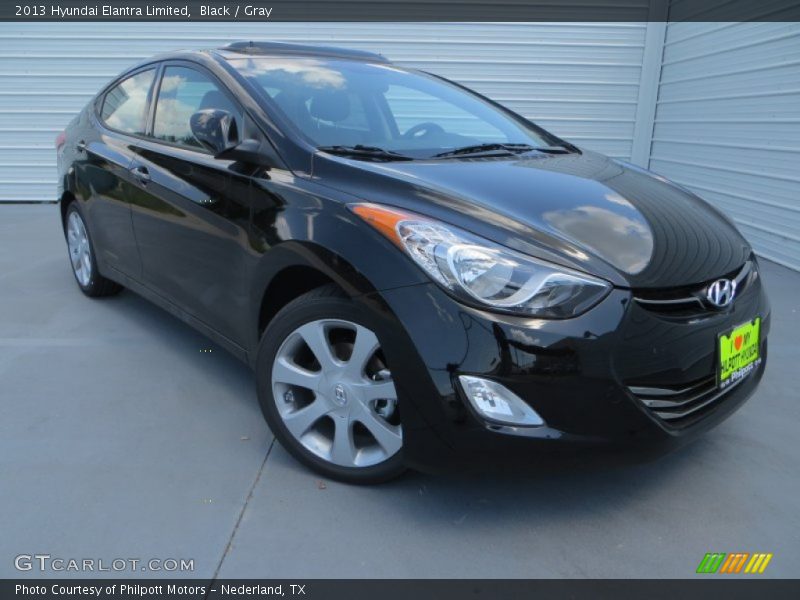 Black / Gray 2013 Hyundai Elantra Limited