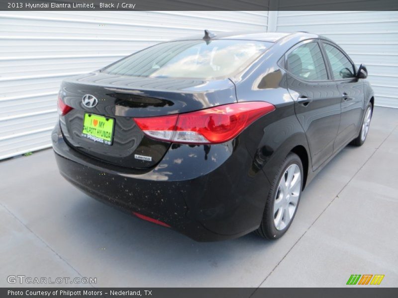 Black / Gray 2013 Hyundai Elantra Limited