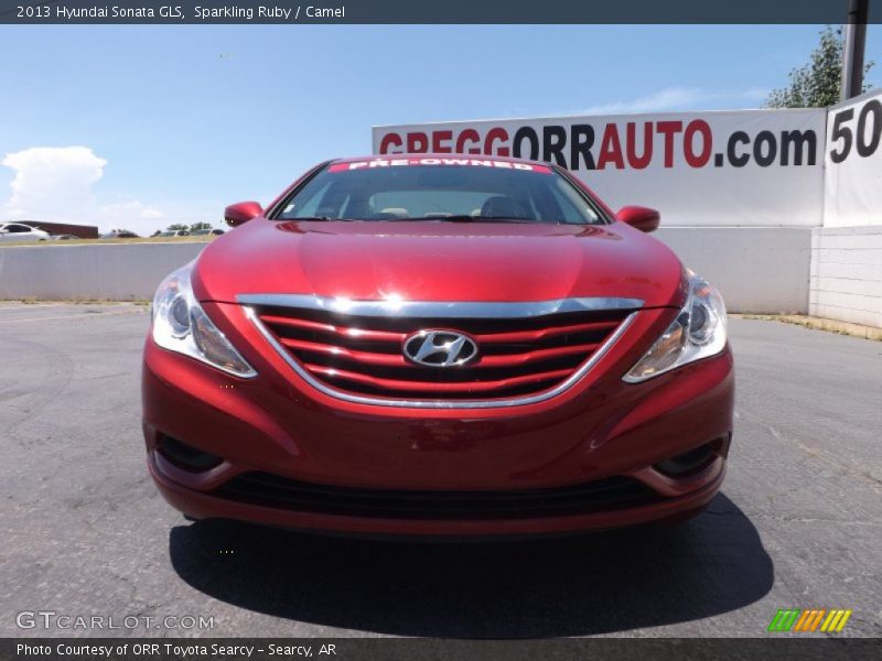 Sparkling Ruby / Camel 2013 Hyundai Sonata GLS