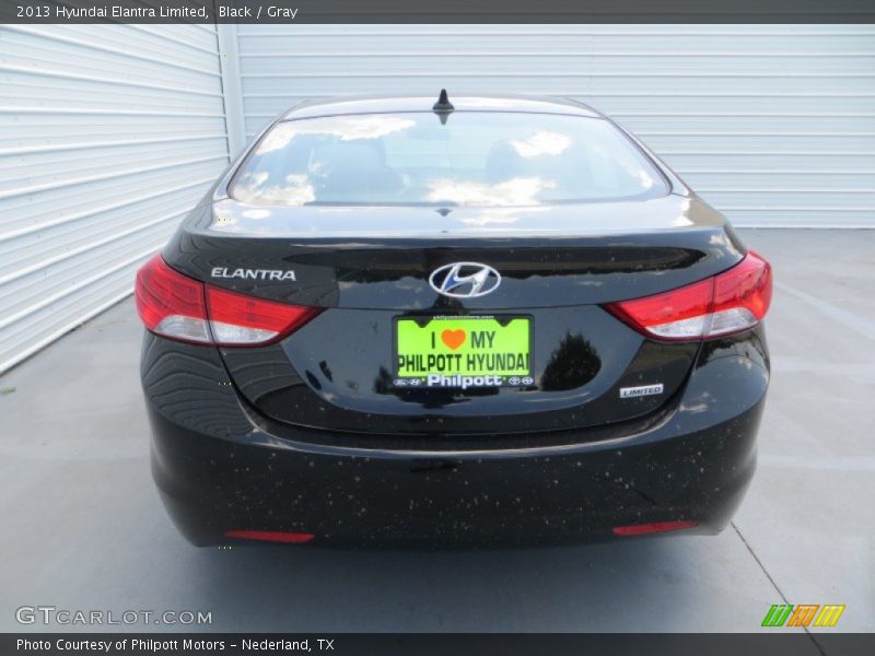 Black / Gray 2013 Hyundai Elantra Limited