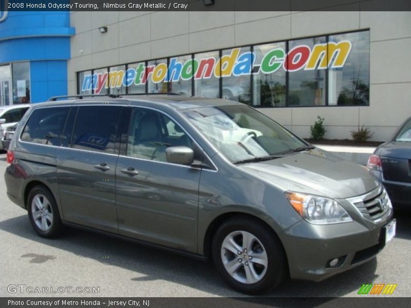 Nimbus Gray Metallic / Gray 2008 Honda Odyssey Touring