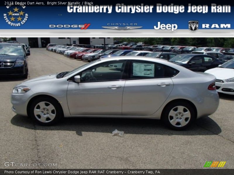 Bright Silver Metallic / Black 2013 Dodge Dart Aero