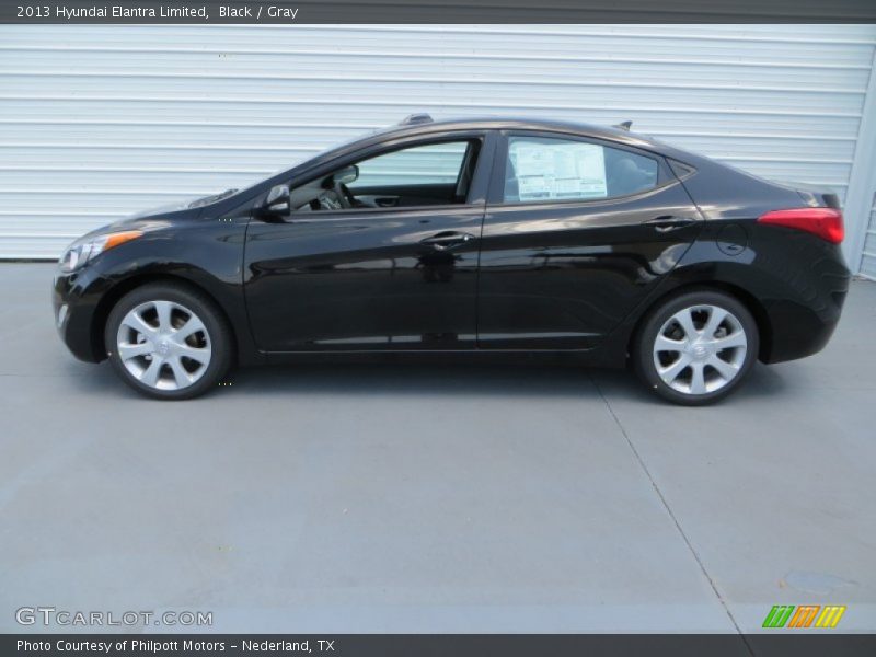 Black / Gray 2013 Hyundai Elantra Limited