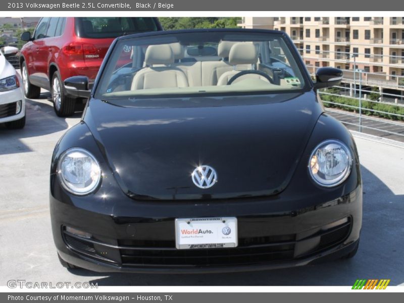 Black / Beige 2013 Volkswagen Beetle 2.5L Convertible