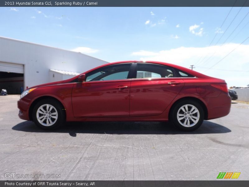 Sparkling Ruby / Camel 2013 Hyundai Sonata GLS