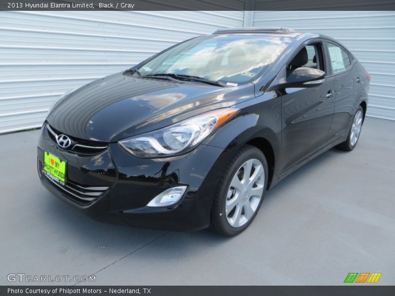 Black / Gray 2013 Hyundai Elantra Limited