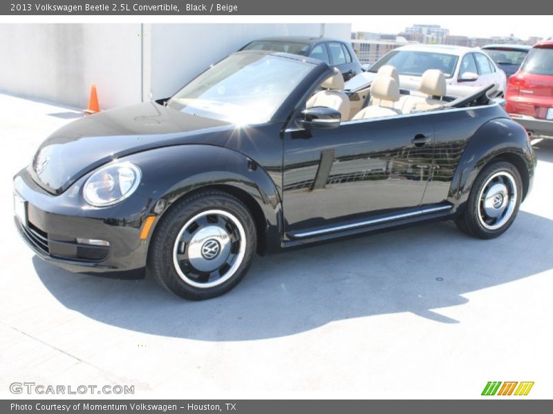 Black / Beige 2013 Volkswagen Beetle 2.5L Convertible