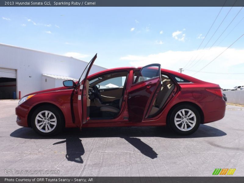 Sparkling Ruby / Camel 2013 Hyundai Sonata GLS