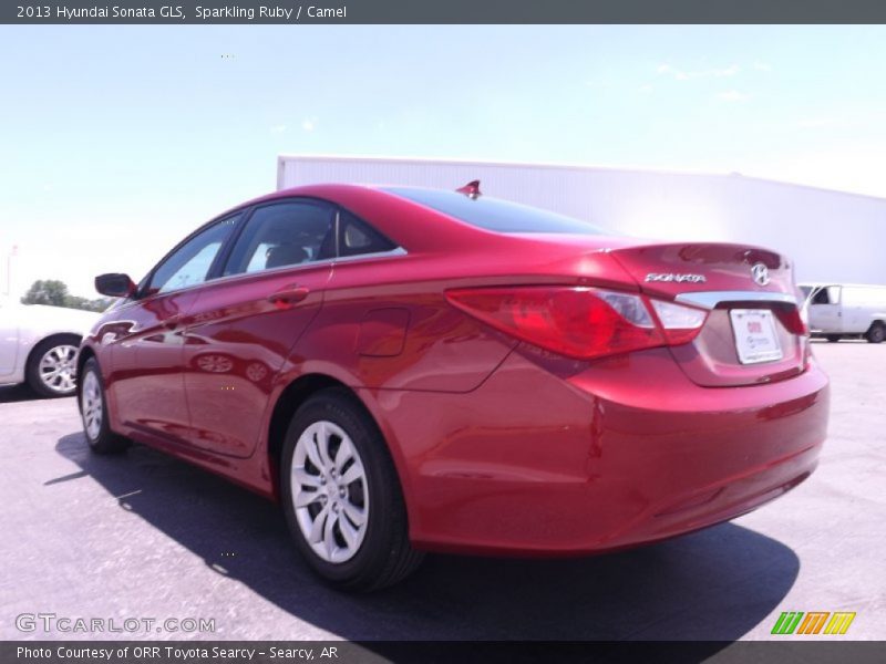 Sparkling Ruby / Camel 2013 Hyundai Sonata GLS