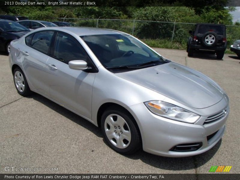 Bright Silver Metallic / Black 2013 Dodge Dart Aero