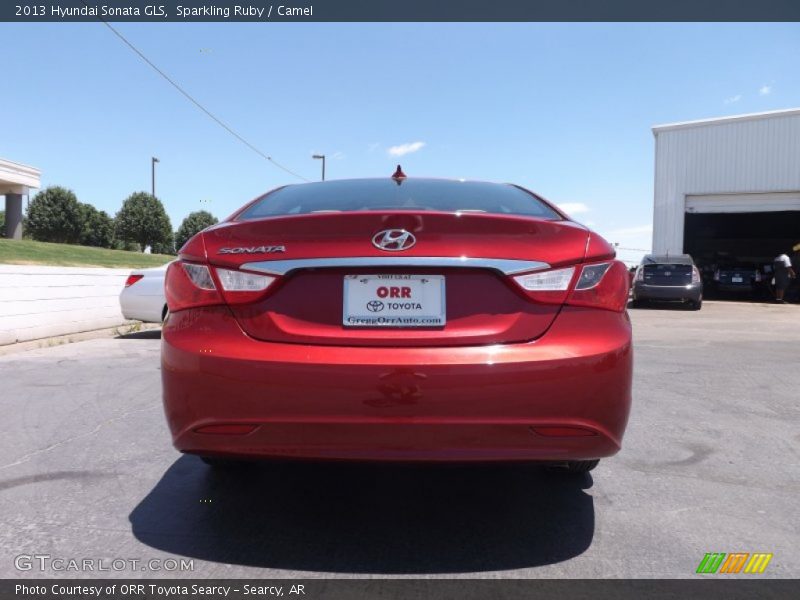 Sparkling Ruby / Camel 2013 Hyundai Sonata GLS