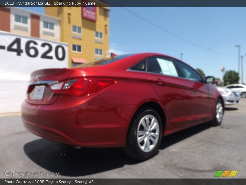 Sparkling Ruby / Camel 2013 Hyundai Sonata GLS