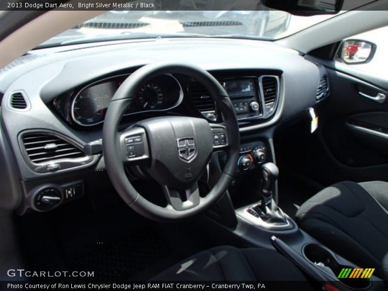 Bright Silver Metallic / Black 2013 Dodge Dart Aero