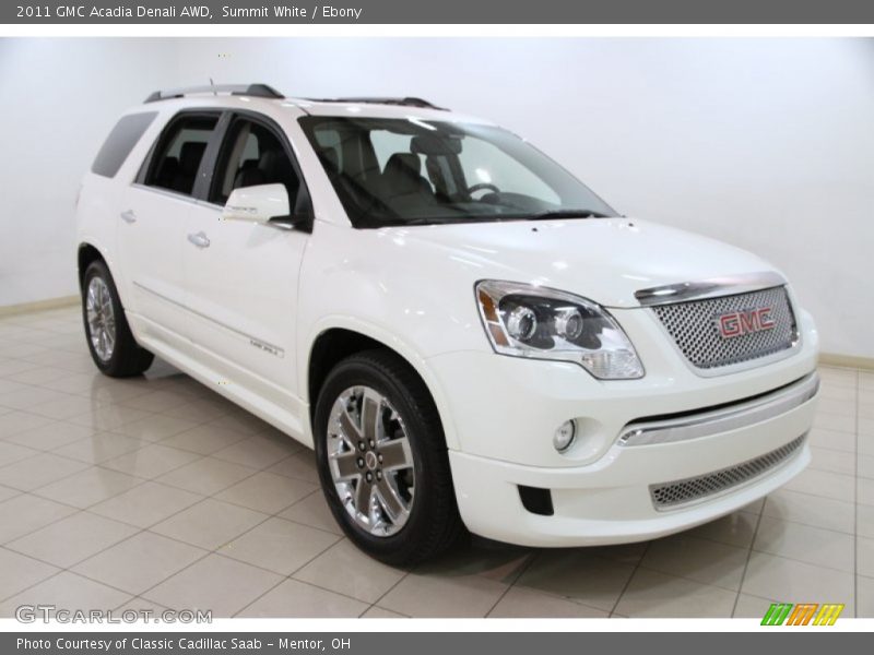 Summit White / Ebony 2011 GMC Acadia Denali AWD