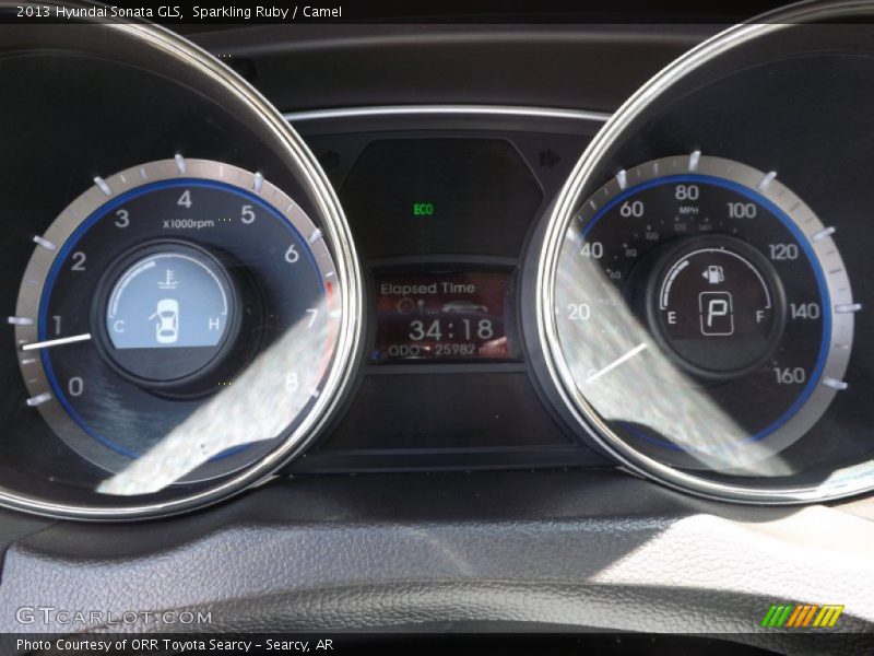 Sparkling Ruby / Camel 2013 Hyundai Sonata GLS