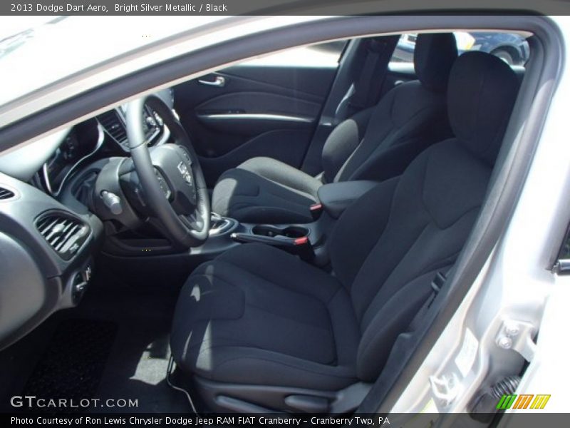 Bright Silver Metallic / Black 2013 Dodge Dart Aero