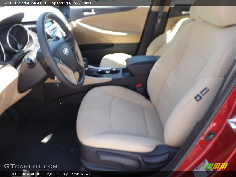 Sparkling Ruby / Camel 2013 Hyundai Sonata GLS