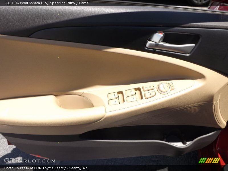 Sparkling Ruby / Camel 2013 Hyundai Sonata GLS