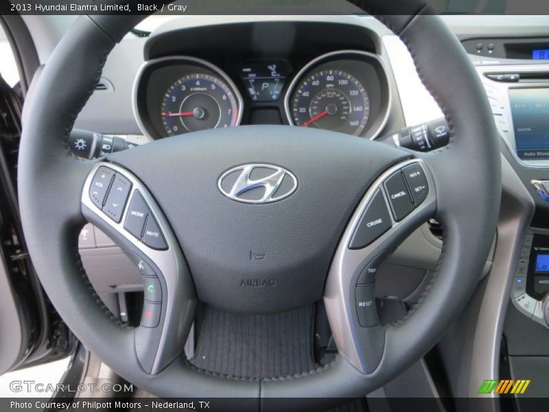 Black / Gray 2013 Hyundai Elantra Limited