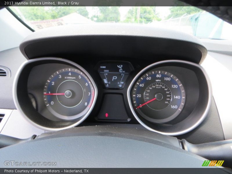 Black / Gray 2013 Hyundai Elantra Limited
