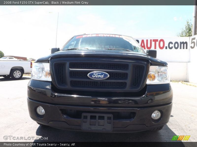 Black / Medium Flint Grey 2008 Ford F150 STX SuperCab