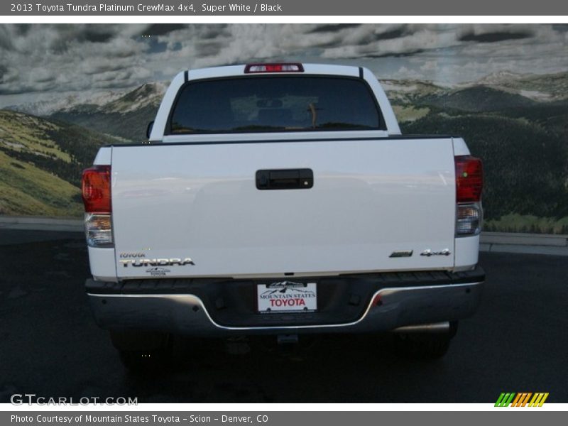 Super White / Black 2013 Toyota Tundra Platinum CrewMax 4x4